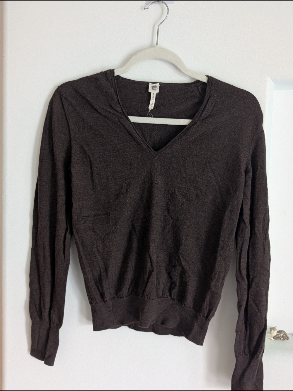 Hermès Paris 100% Cashmere V-Neck jumper - Brown - Small - GUC